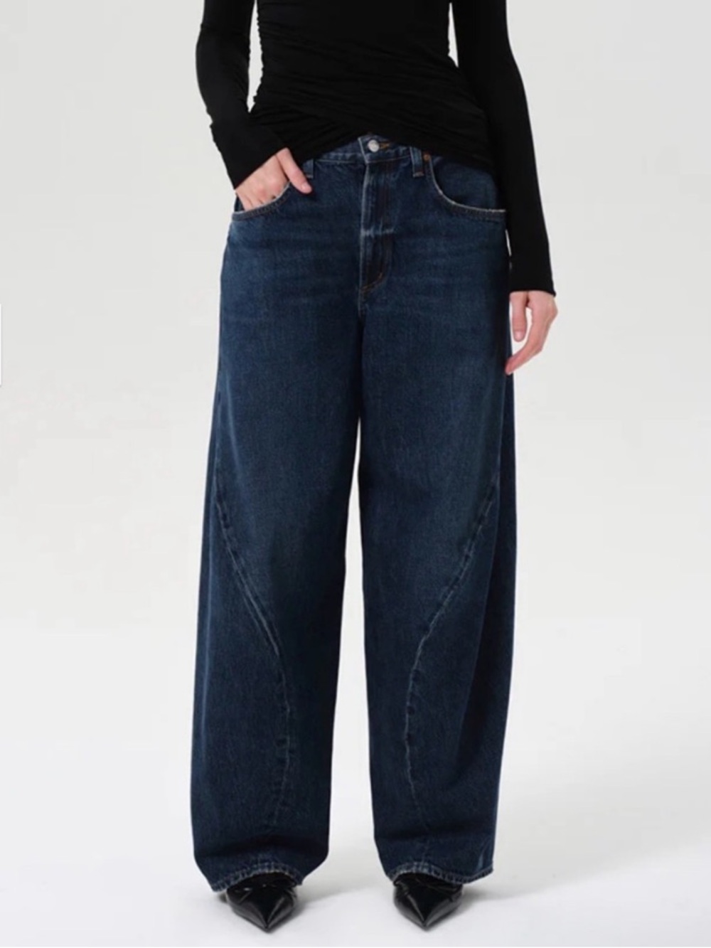 AGOLDE Low-Slung Baggy Swirl Jean
